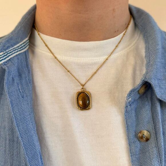 Y2k simple gold dark brown - Picture 7 of 8